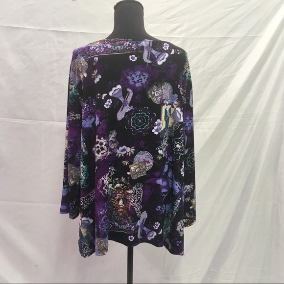 Purple patterned top - Picture 2 of 3